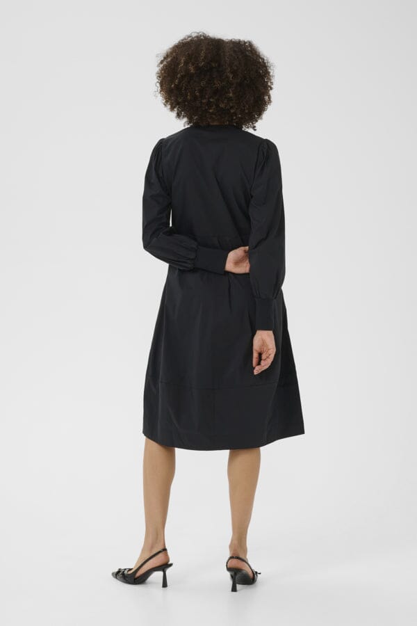 Antoinett Rib Dress in Black Dress Culture