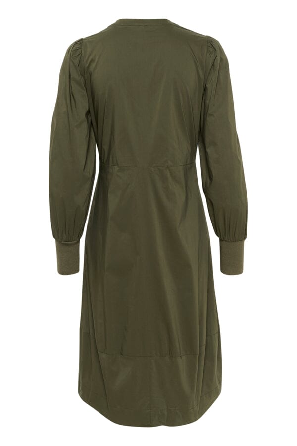 Antoinett Rib Dress in Burnt Olive Dress Culture