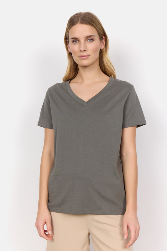 Derby T-Shirt in Misty T-Shirt Soyaconcept 
