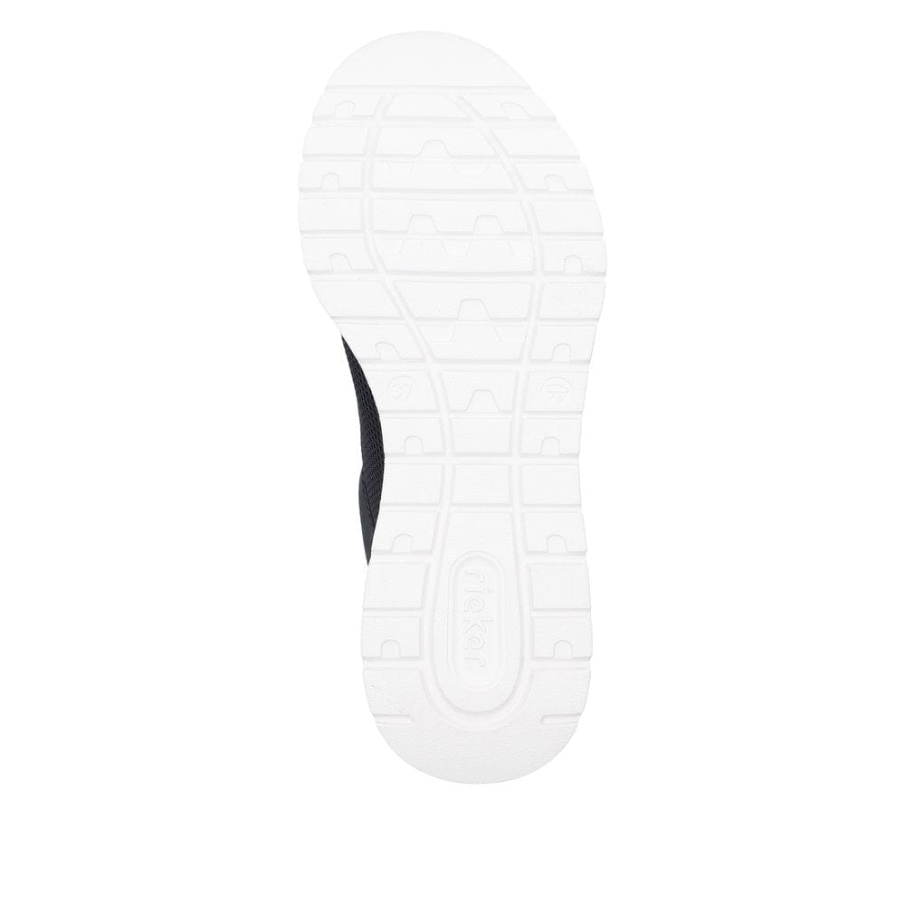Lace-Up Sneaker with Sole Detail in Black Sneaker Rieker 