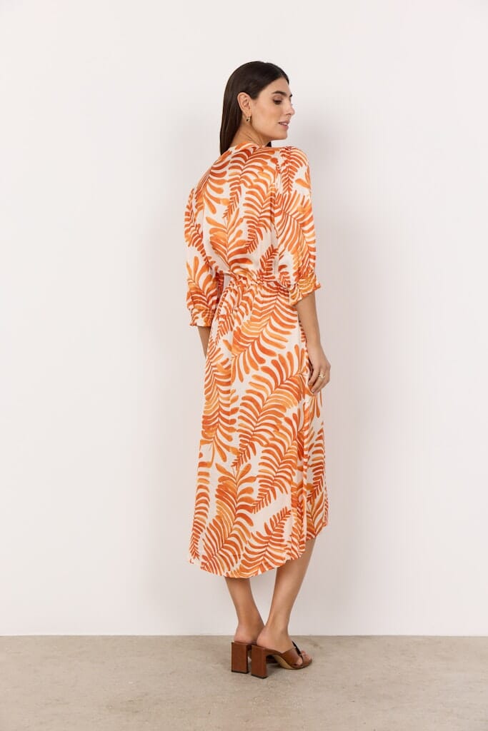 Rochel Dress in Mandarin Combi Dress Soyaconcept