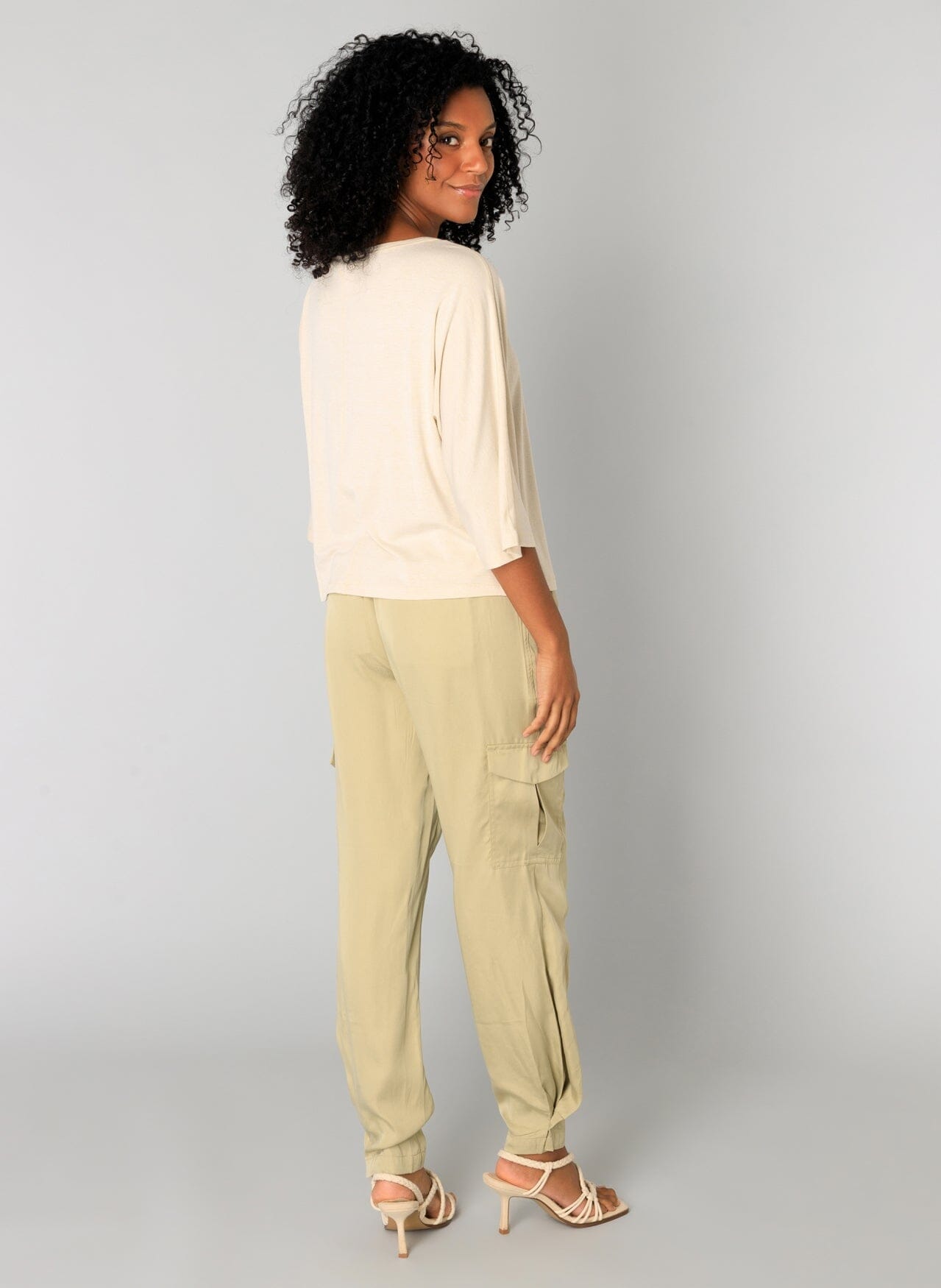 Saloni Top in Bleached Sand Top Yest