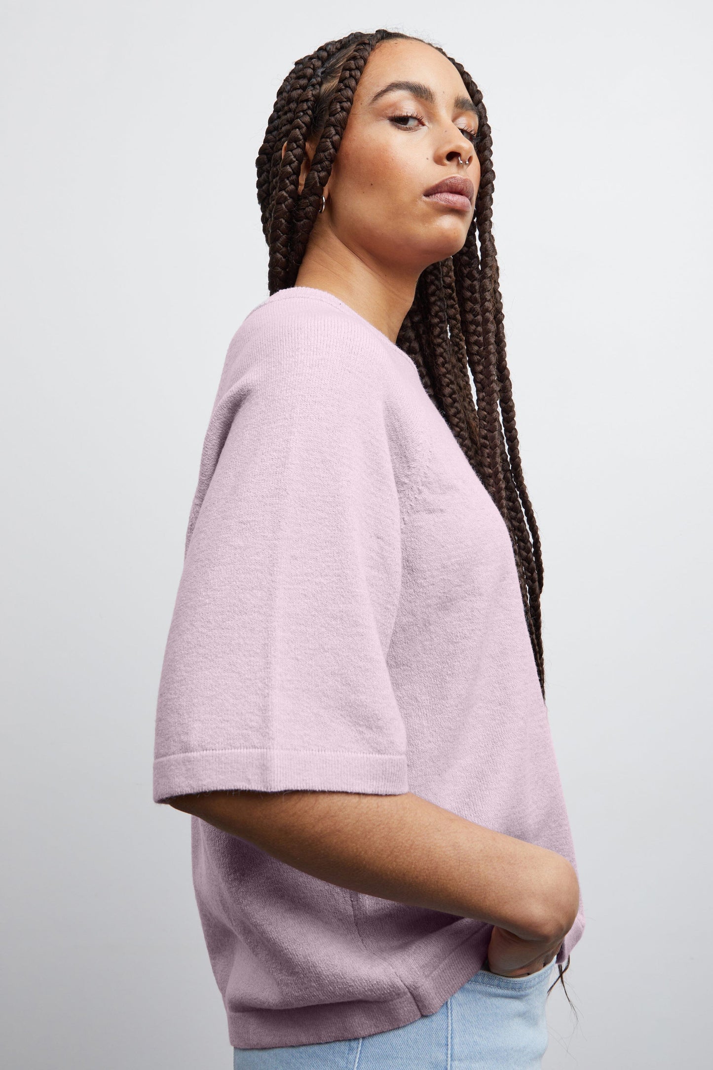 Alpa Pullover in Fragrant Lilac Purple Pullover Ichi