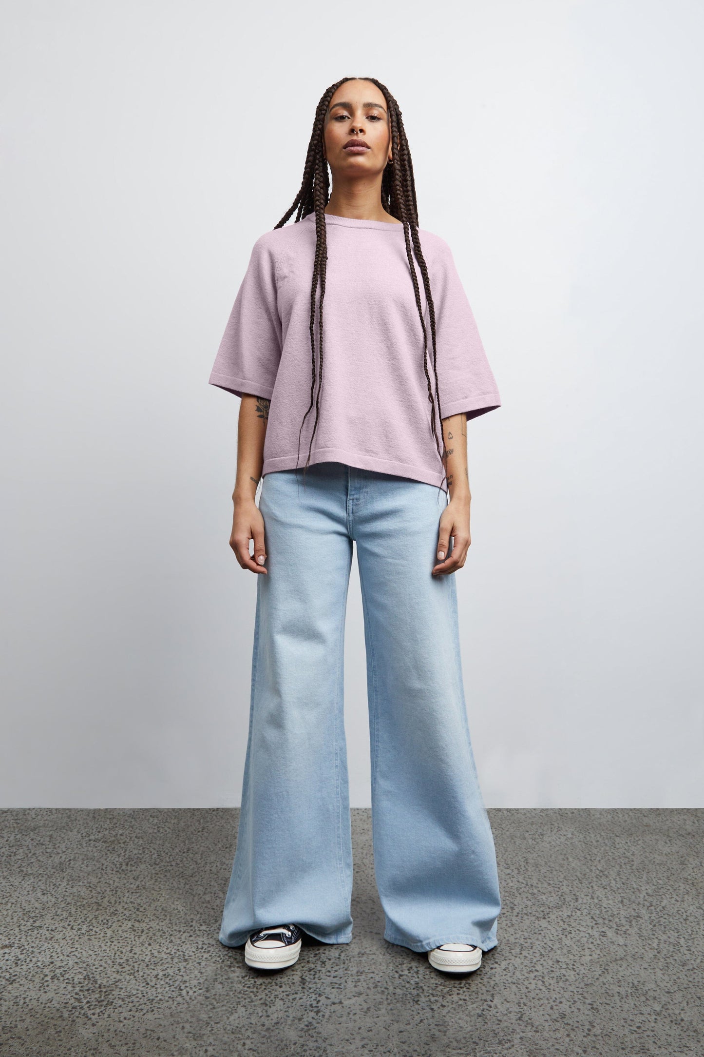 Alpa Pullover in Fragrant Lilac Purple Pullover Ichi
