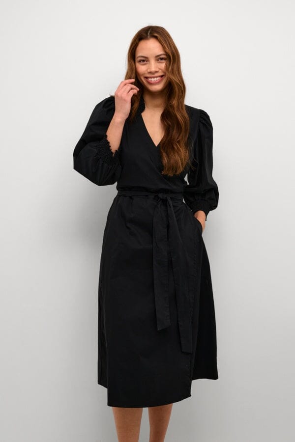 Black wrap dress on sale ireland