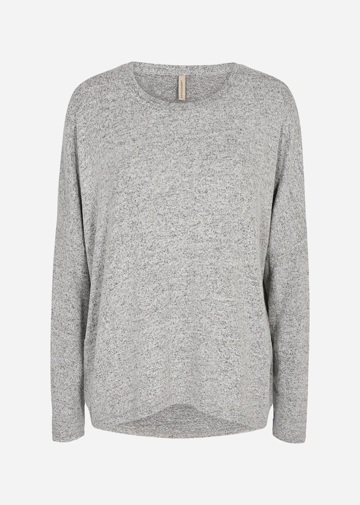 Biara Blouse in Grey Melange Blouse Soyaconcept