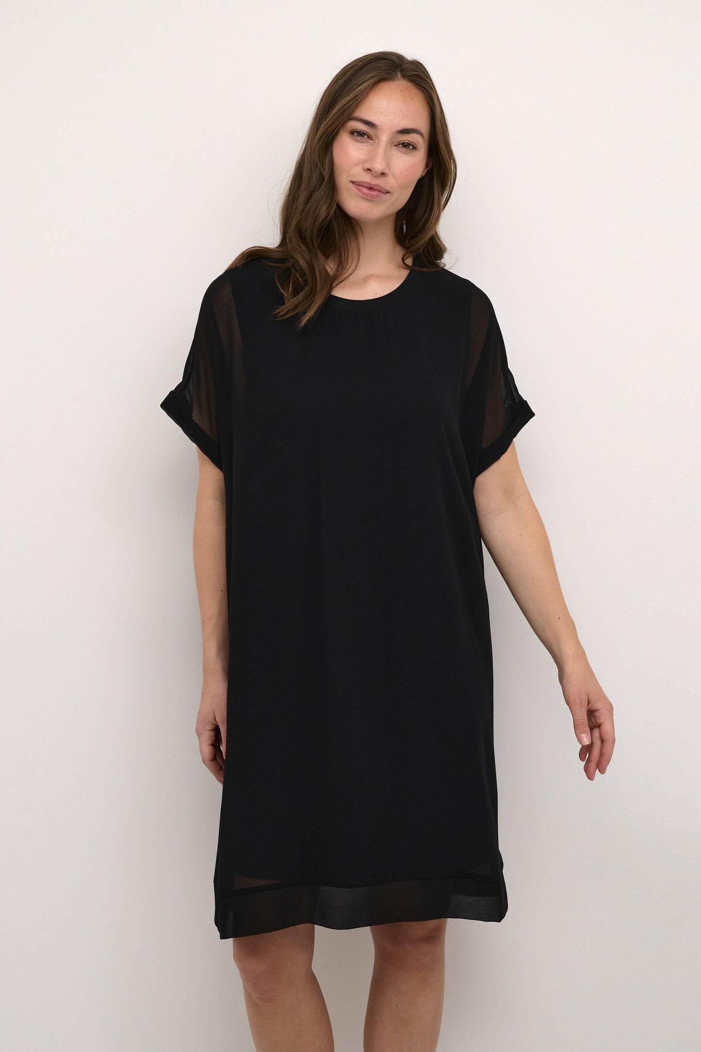Cheila Chiffon Dress in Black Dress Culture