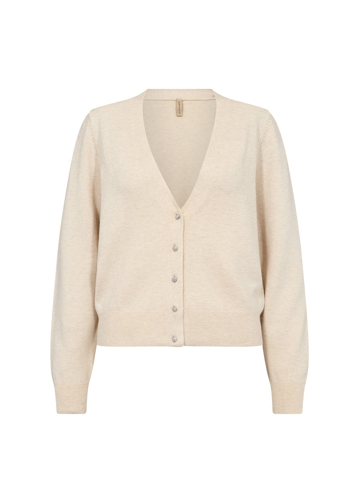 Dollie Cream Melange Cardigan Cardigan Soyaconcept