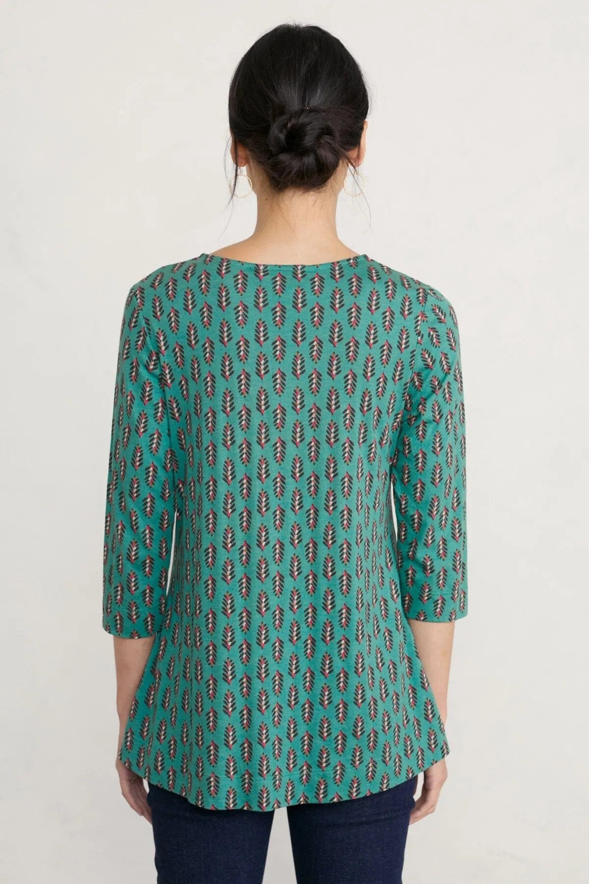 Drawing Book Long Sleeve Top in Green Top Seasalt