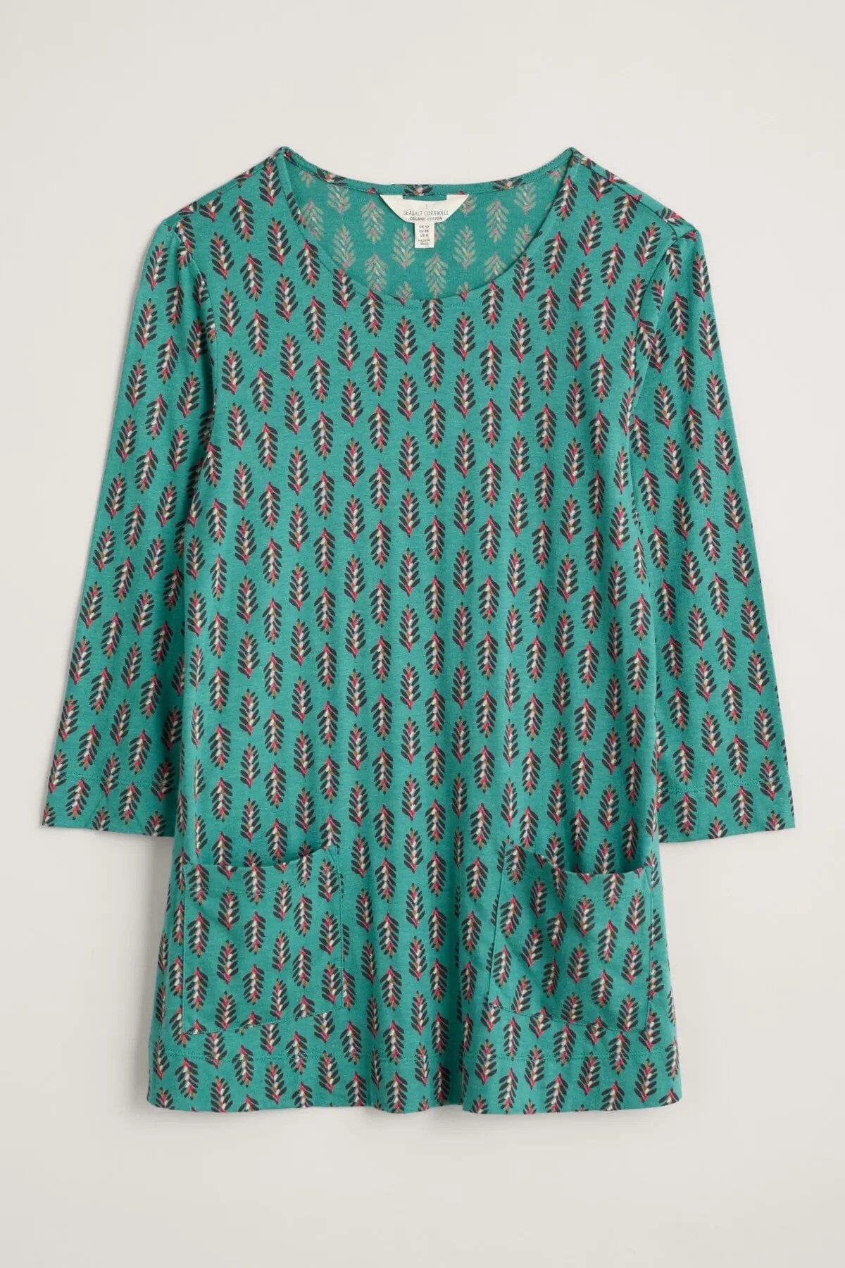 Drawing Book Long Sleeve Top in Green Top Seasalt