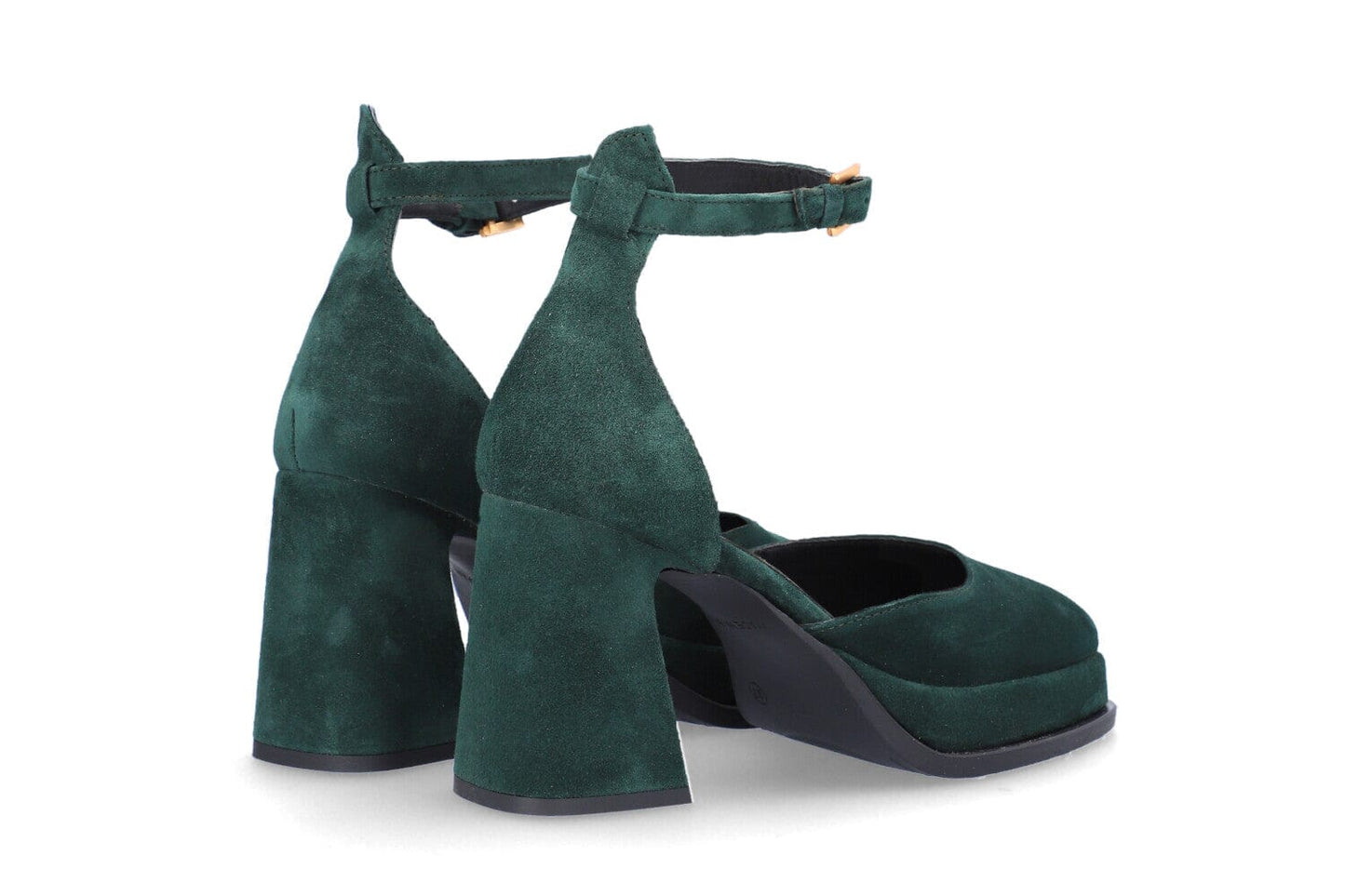 Idanna High Heel Suede Shoe in Green Footwear ALPE