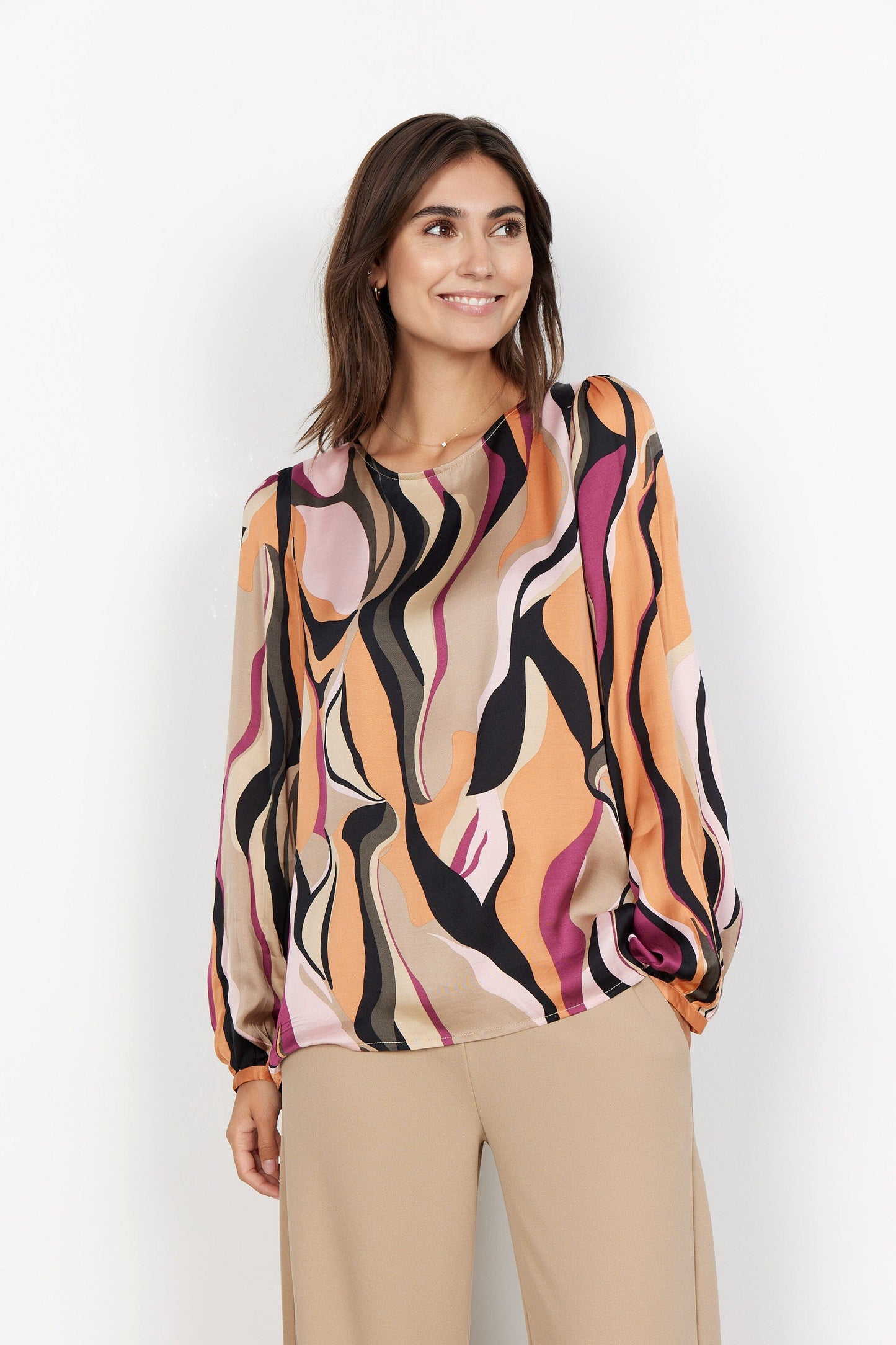 Jamilla Blouse in Rose Combi Blouse Soyaconcept