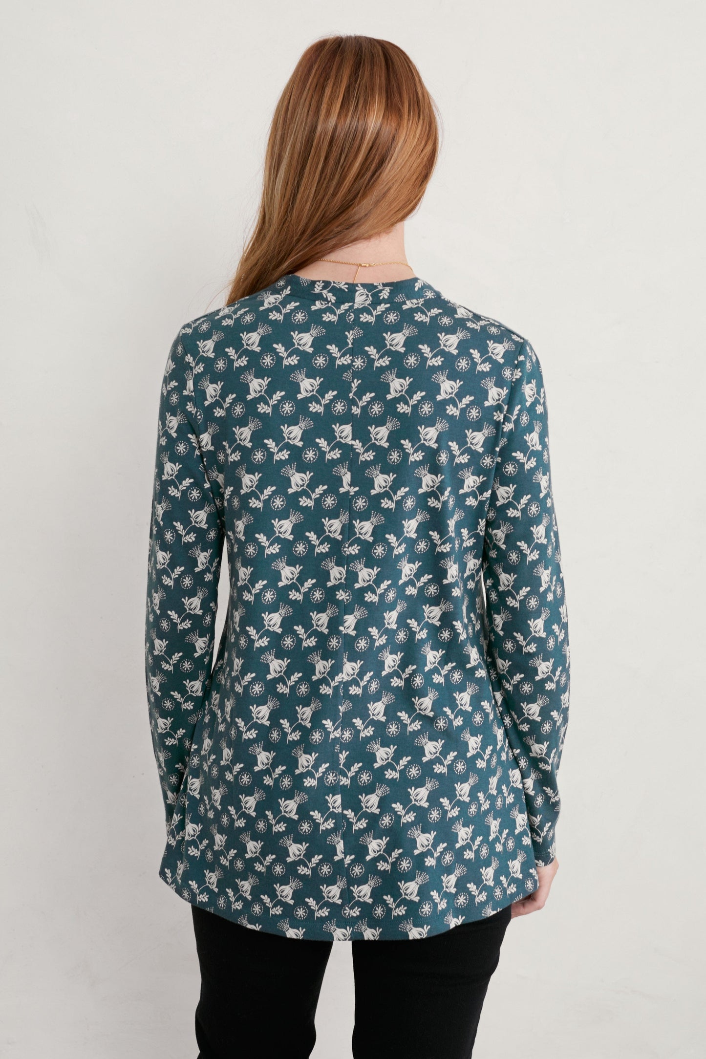 Janey Long Sleeve Top in Deep Teal Top Seasalt