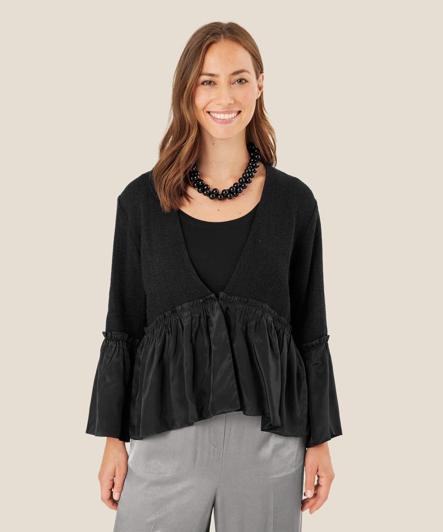 Josie Long Sleeve Jacket in Black Jacket Masai