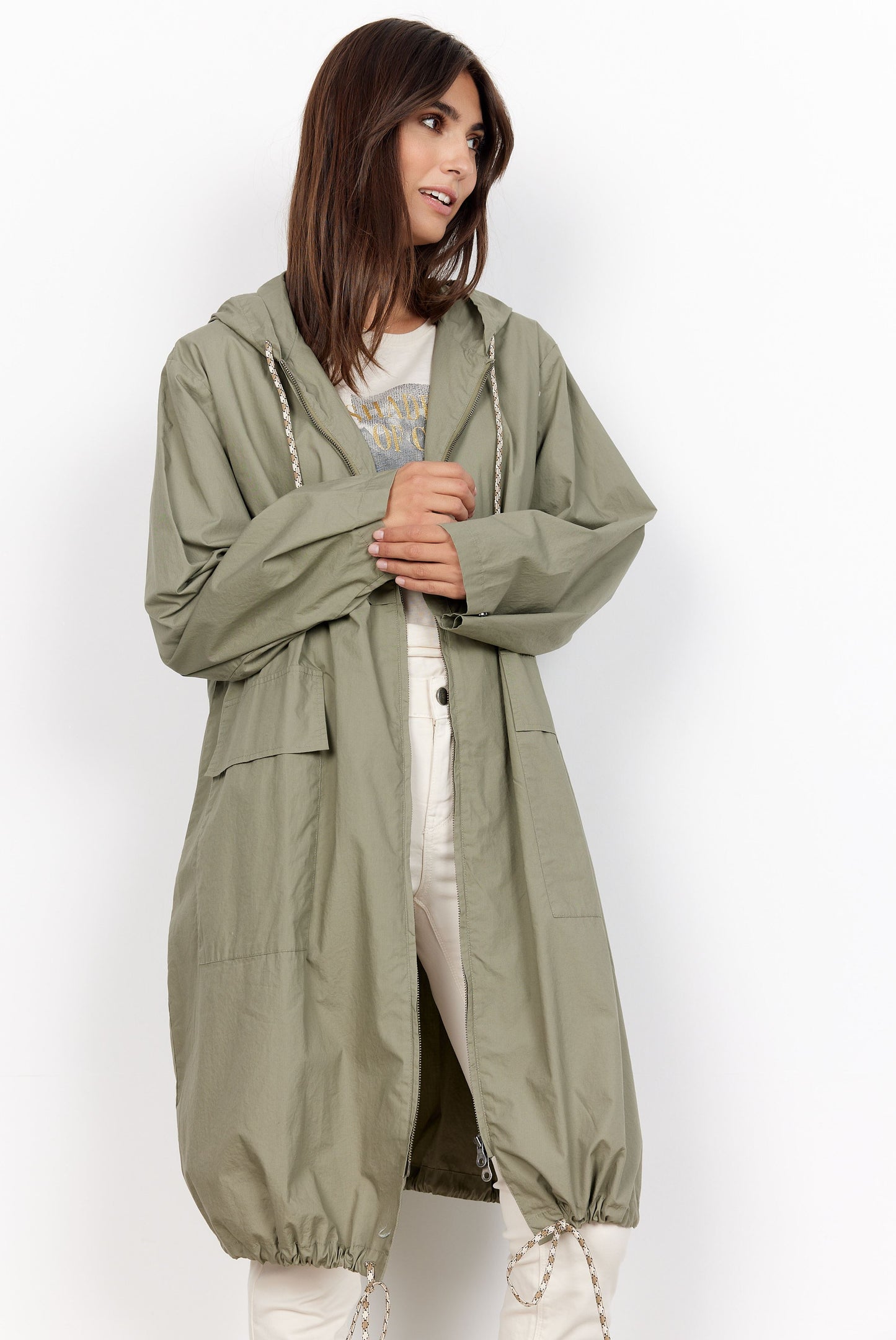 Kamine Jacket in Dusky Green - Renaissance Boutiques Ireland