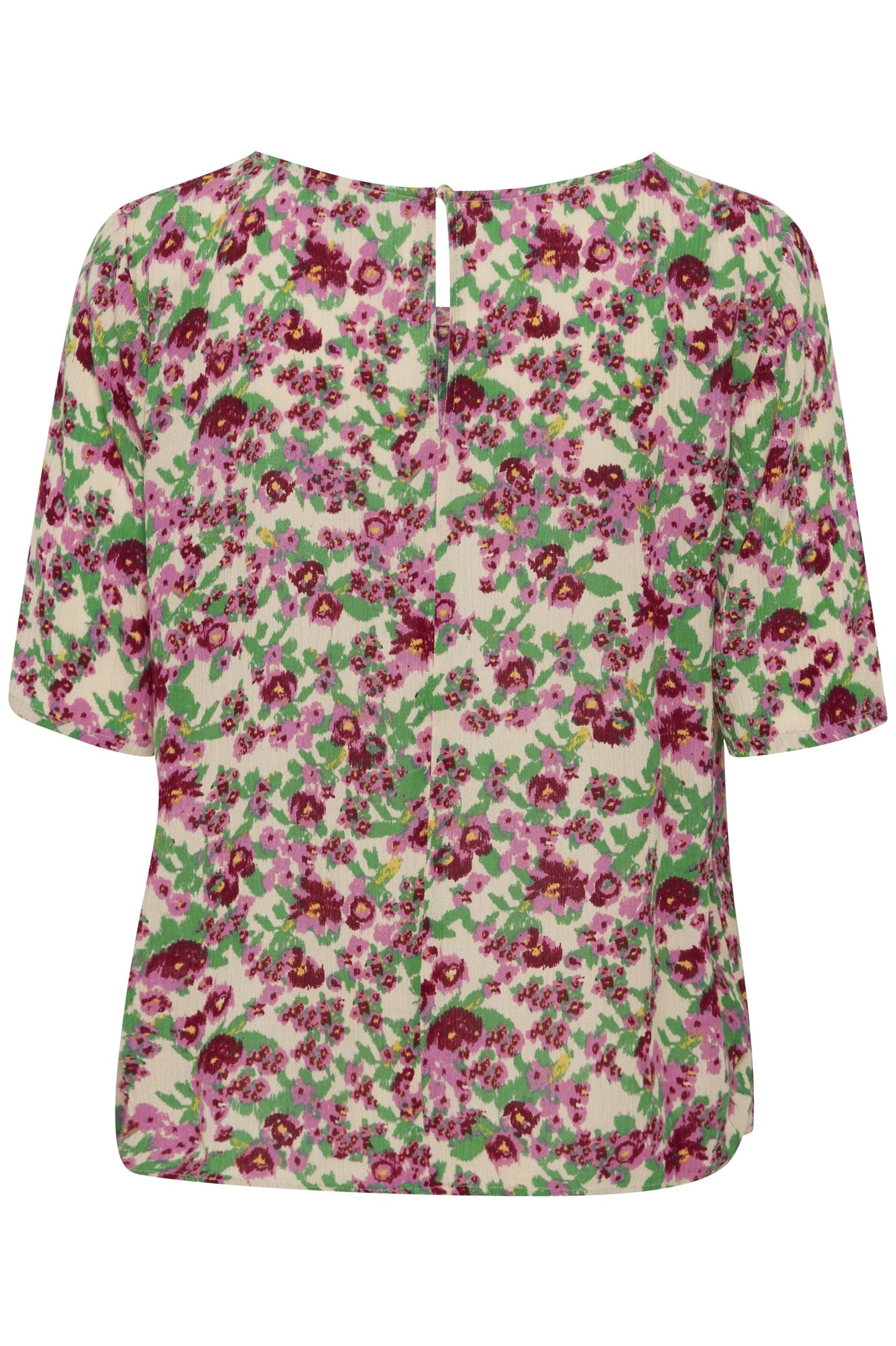 Marrakech AOP Blouse in Structured Flower Mix1 Pink Blouse Ichi