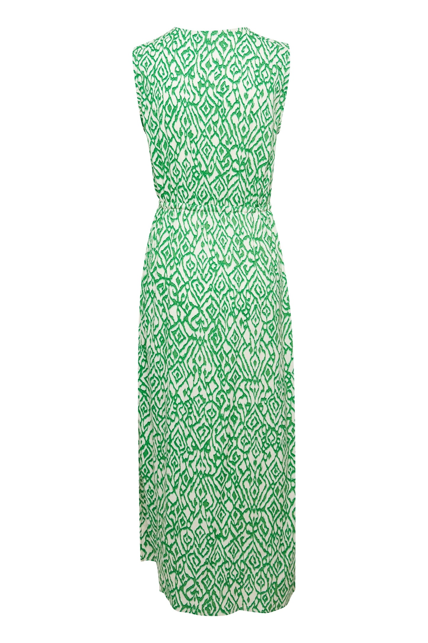 Marrakech AOP Dress in Greenbriar Ikat Print Dress Ichi