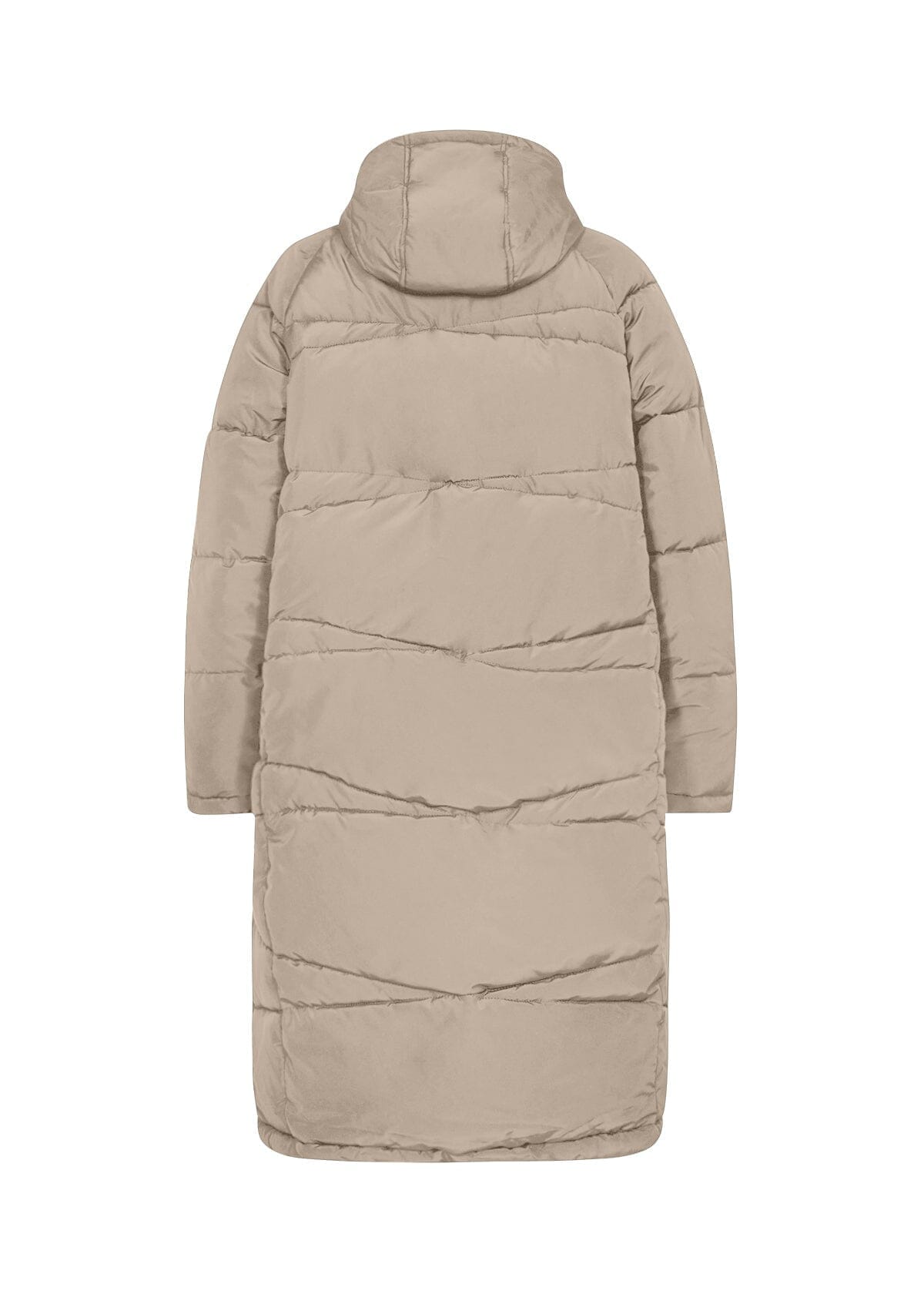 Nina Puff with Diagonal Pattern Jacket in Beige Jacket Soyaconcept