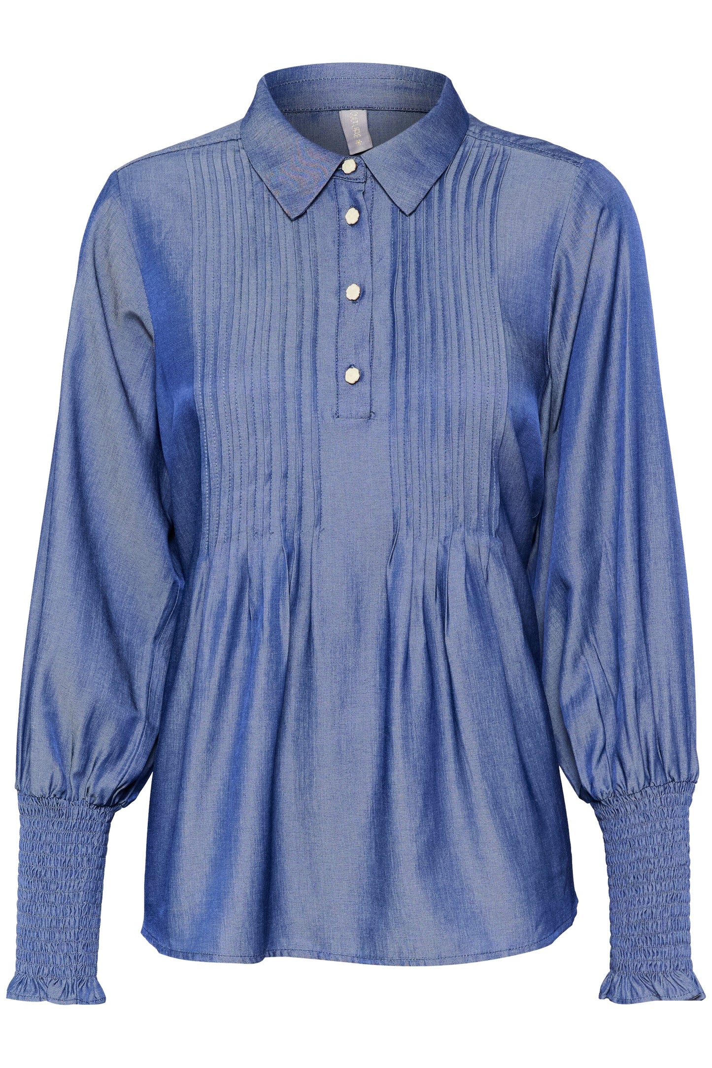 Olly Blouse in Blue Wash Blouse Culture
