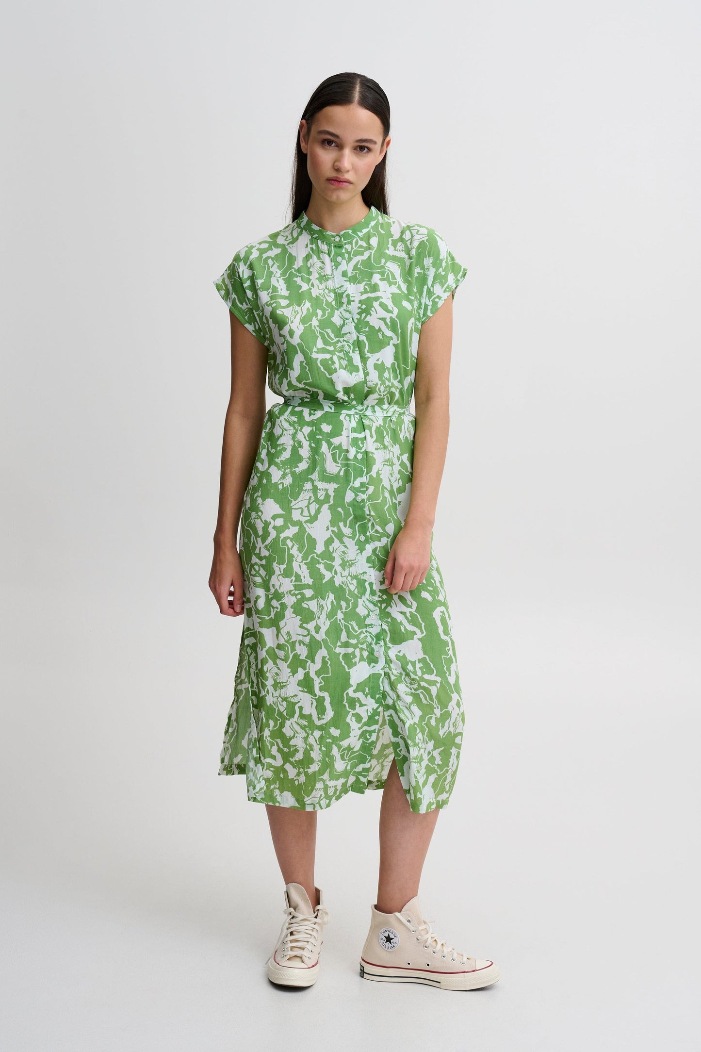 Regine Dress in Greenbiar Dress Ichi