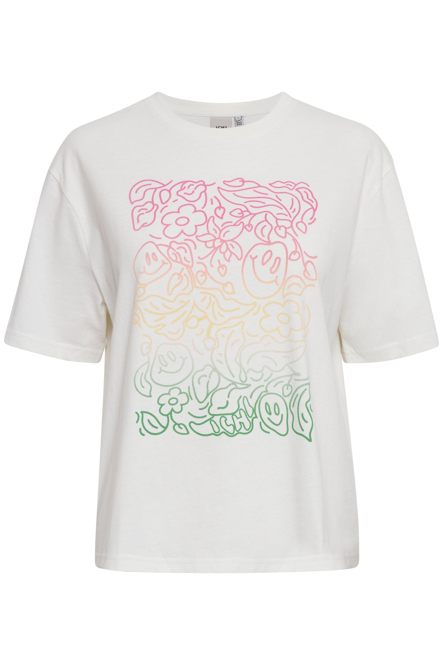 Runela T-shirt in Cloud Dancer White T-Shirt Ichi 