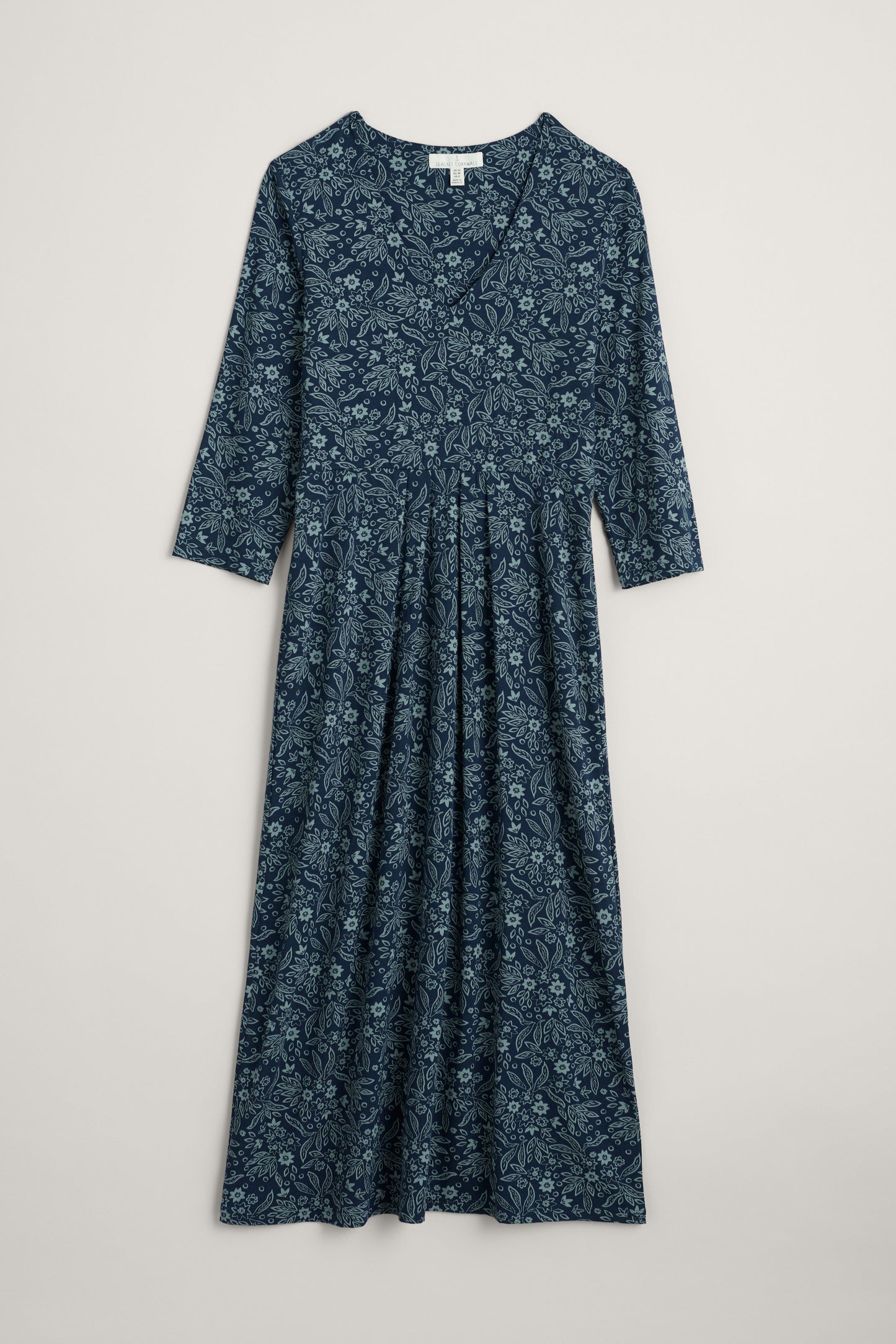 Seed Packet Dress in Breon Leaves Lichen Dress Seasalt