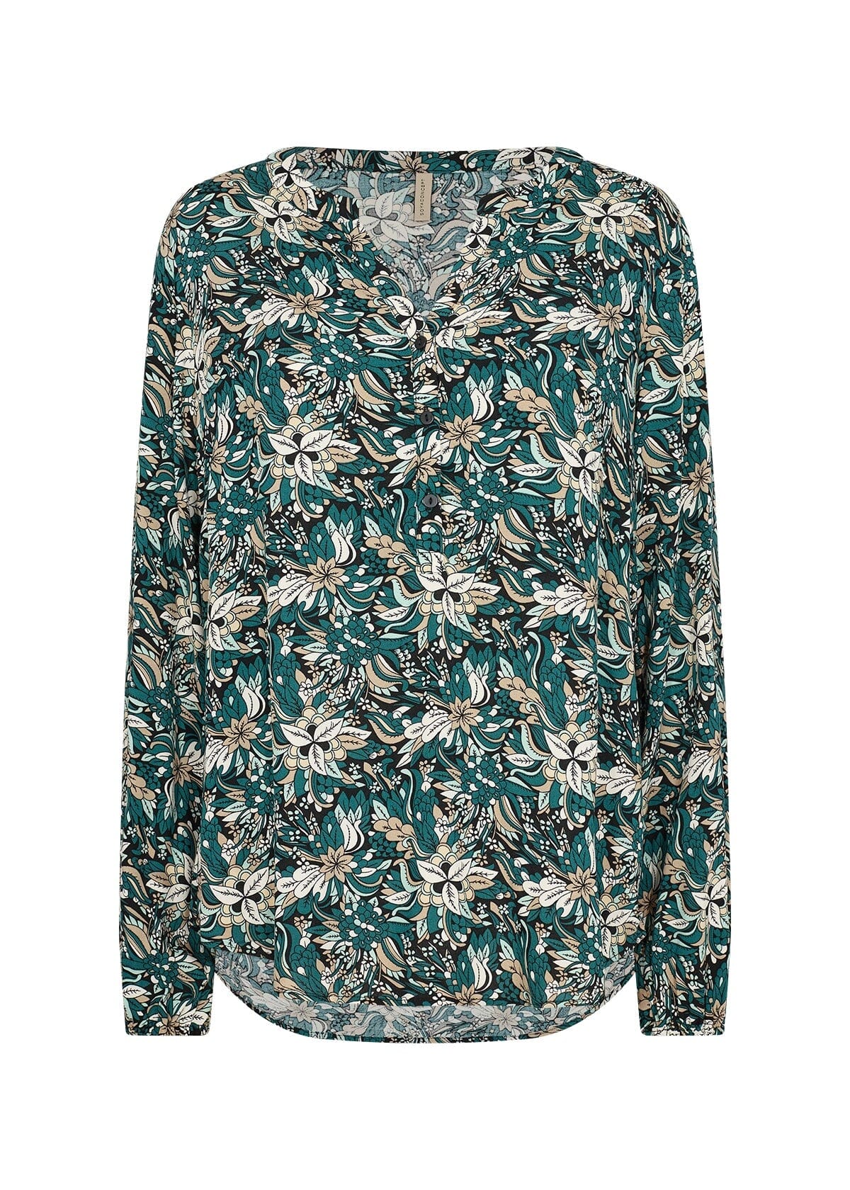 Tarita Blouse in Shady Green Combi Blouse Soyaconcept
