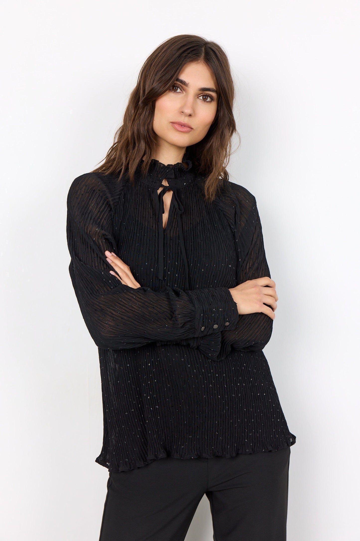 Valerie Blouse in Black Blouse Soyaconcept