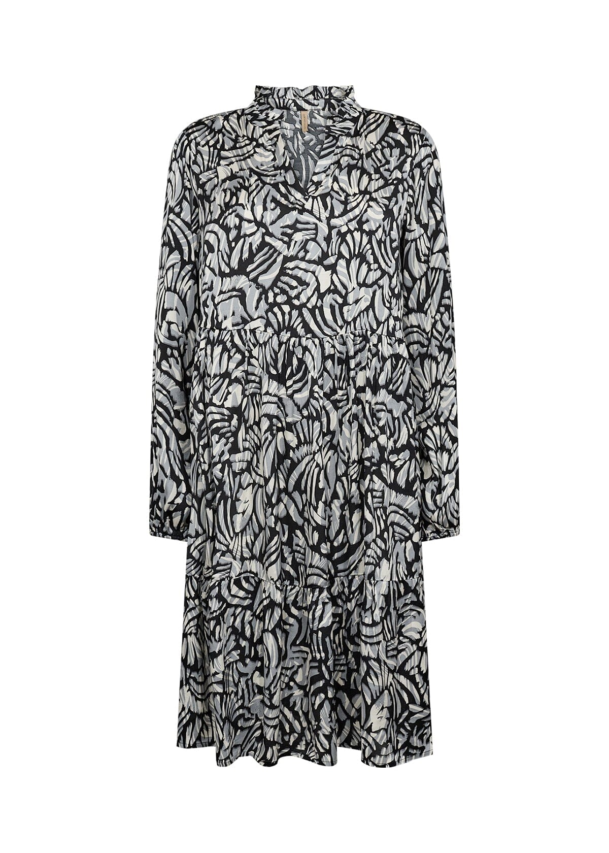 Vian Dress in Stone Grey Combi Dress Soyaconcept