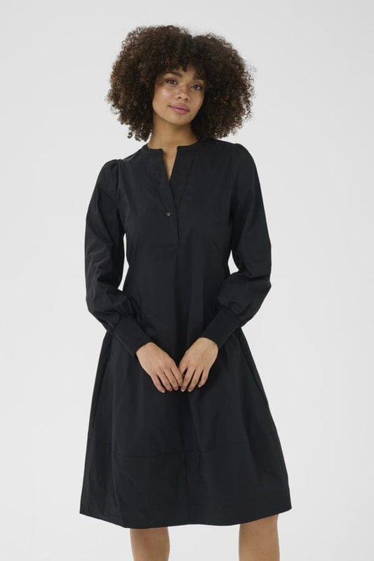 Antoinett Rib Dress in Black Dress Culture 