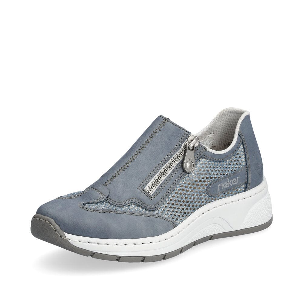 Breathable Sneakers with Zipper in Grey Sneaker Rieker 