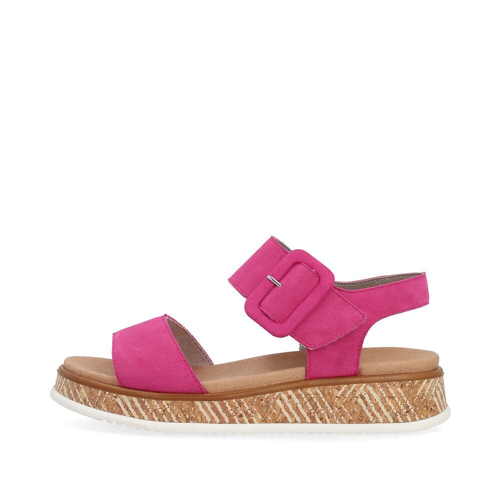 Casual Sandals with Square Buckle in Pink - Renaissance Boutiques Ireland