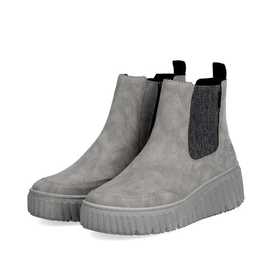 Chelsea Boots in Grey Footwear Rieker 