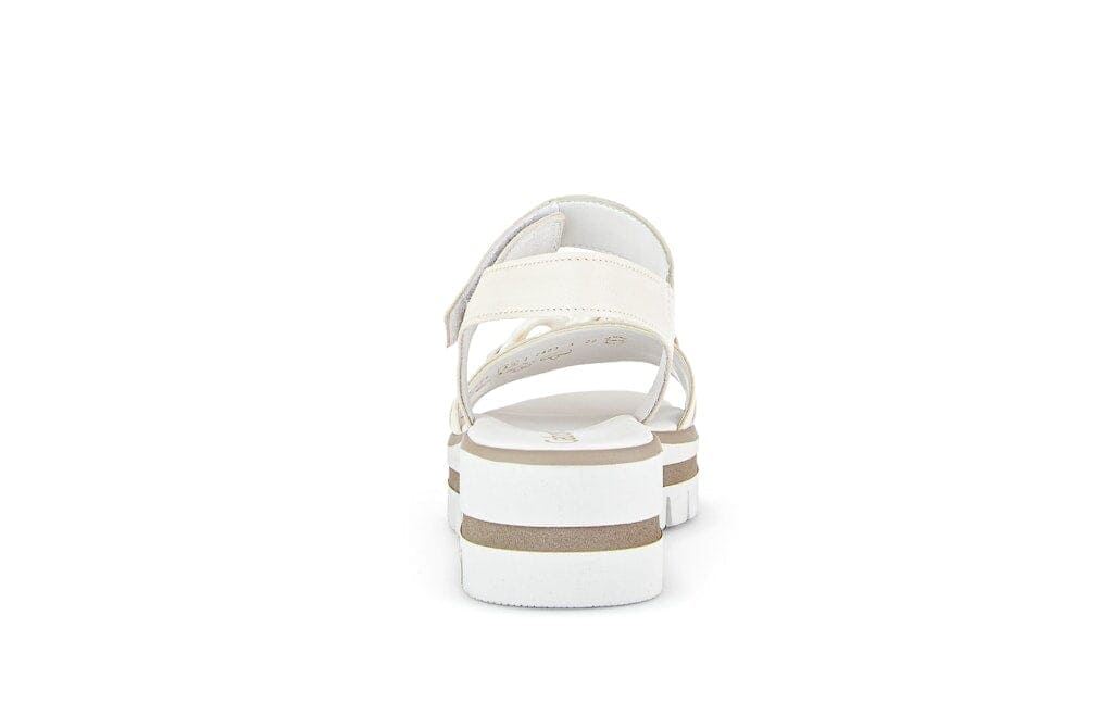 Chunky Sole Sandal with Chain Detail in White Sandal Gabor 