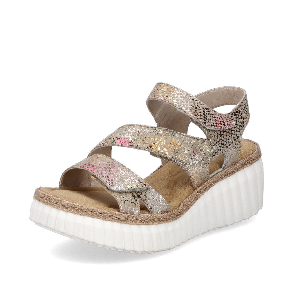 Chunky Sole Sandal with Velcro Strap Details in Multicolour - Renaissance Boutiques Ireland