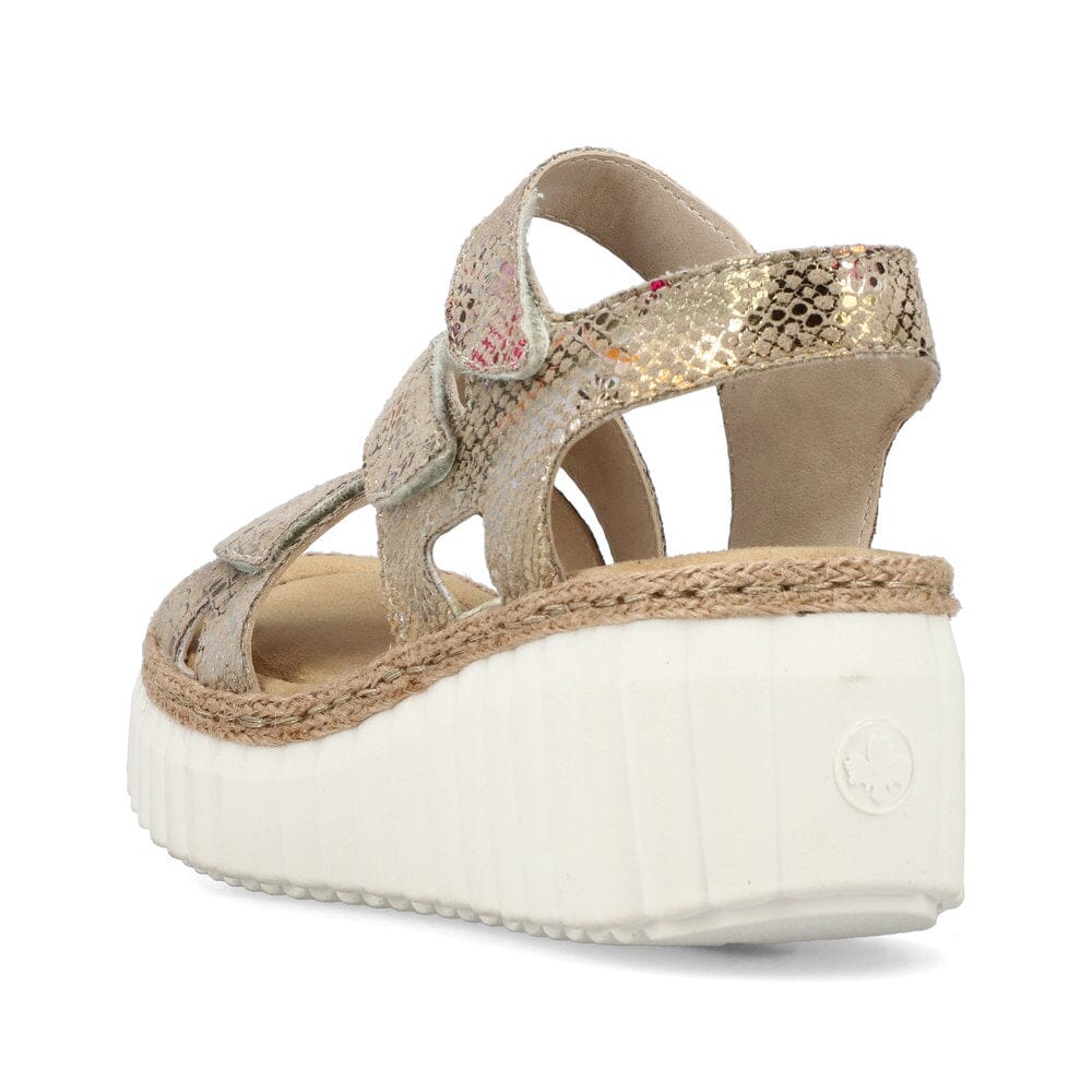 Chunky Sole Sandal with Velcro Strap Details in Multicolour - Renaissance Boutiques Ireland