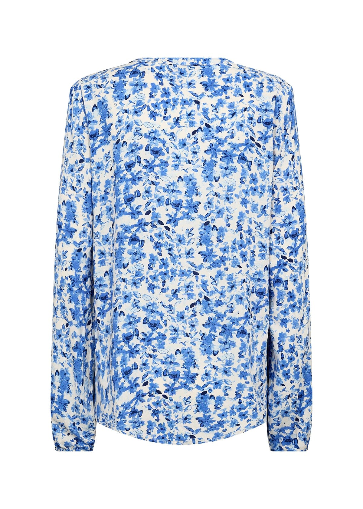 Doha Blouse in Crystal Blue Combi Blouse Soyaconcept 
