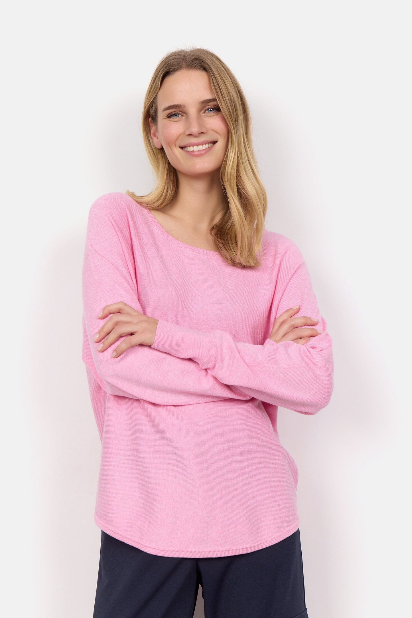 Dollie 620 Pullover in Pink Melange Pullover Soyaconcept 