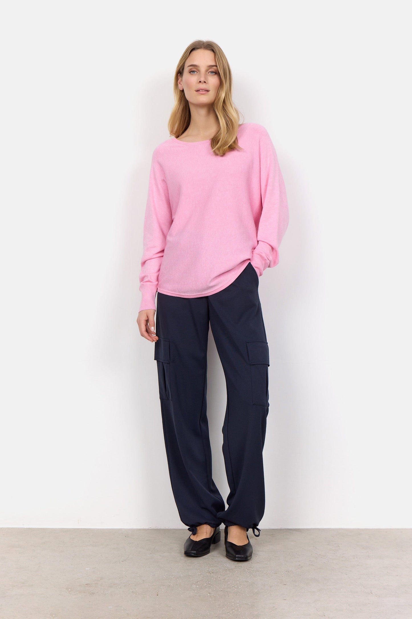 Dollie 620 Pullover in Pink Melange Pullover Soyaconcept 