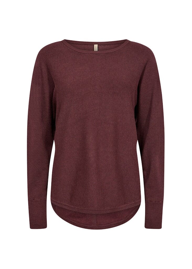 Dollie Pullover in Wine Melange Pullover Soyaconcept 