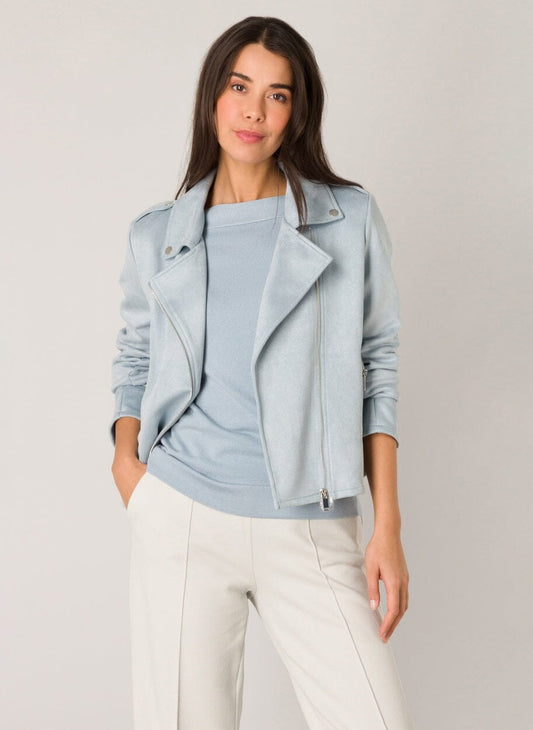 Femque Jacket in Grey Blue Jacket Yest 