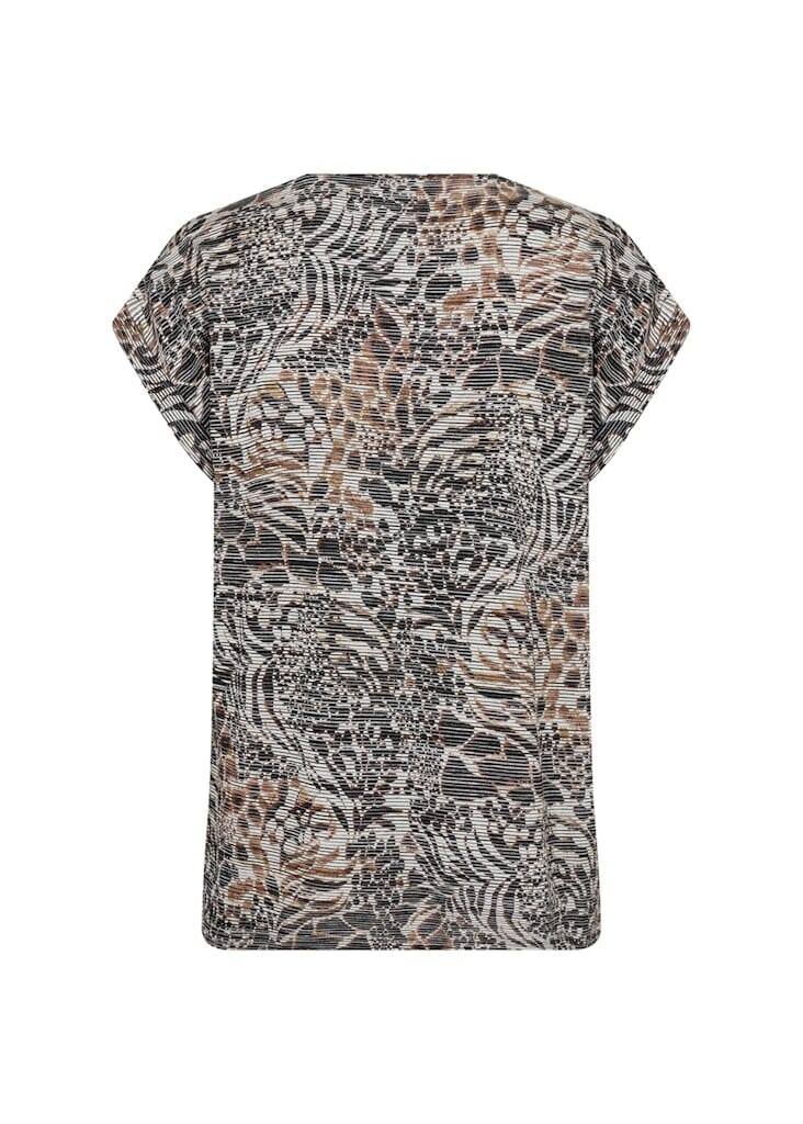 Galina T-Shirt in Hot Fudge Combi T-Shirt Soyaconcept 