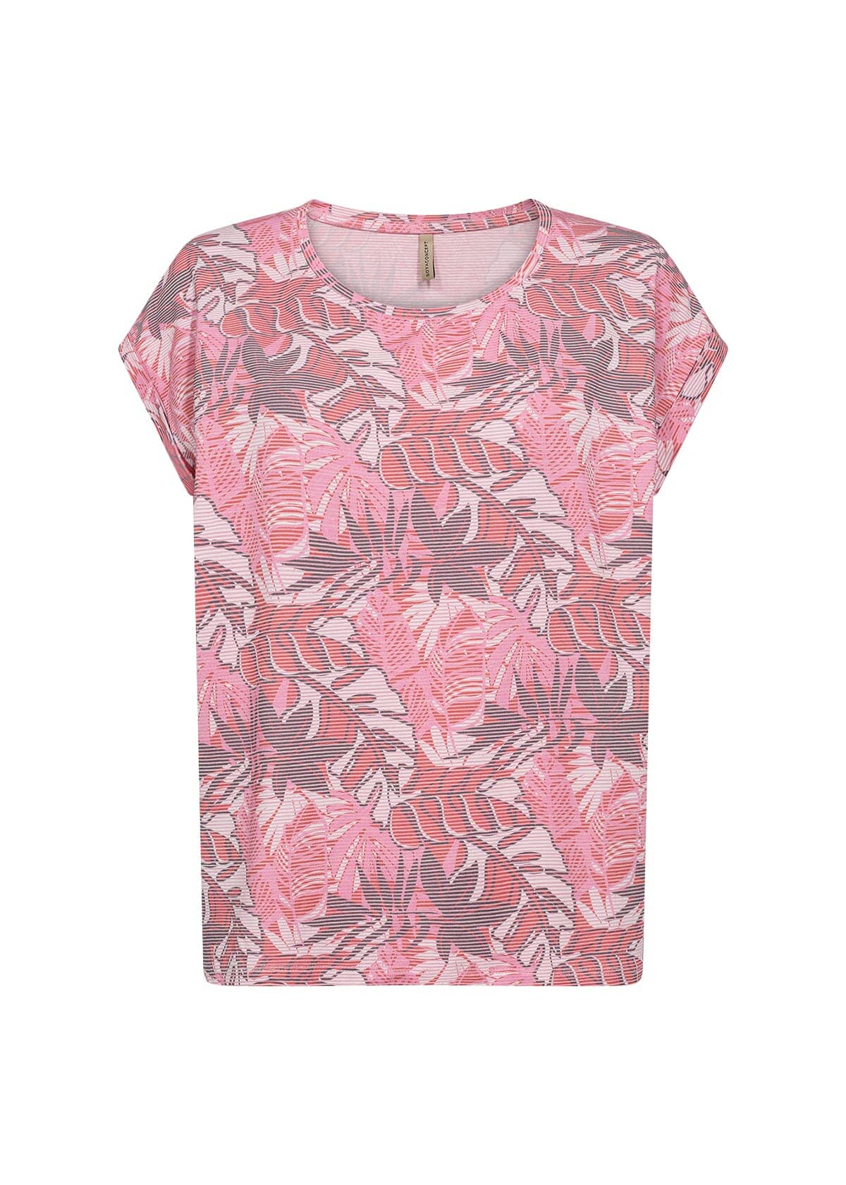 Galina T-Shirt in Pink Combi T-Shirt Soyaconcept 