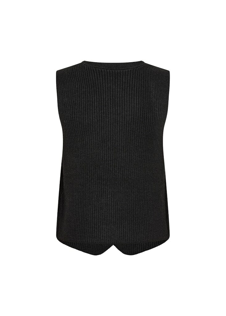 Ilia Waistcoat in Black Coat Soyaconcept 