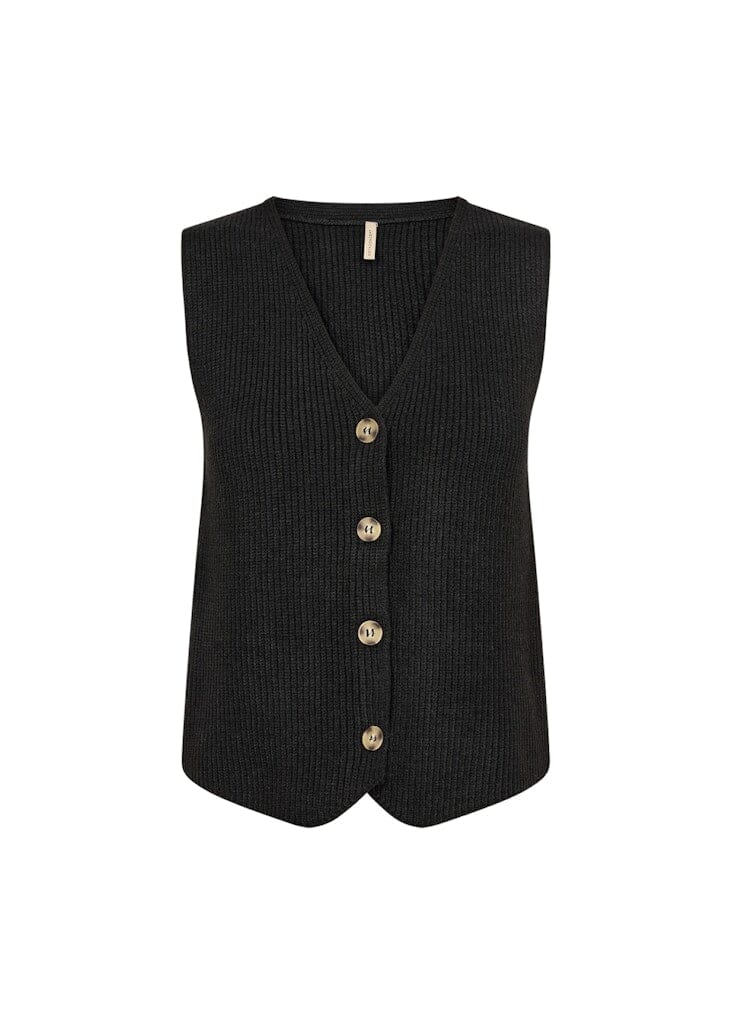 Ilia Waistcoat in Black Coat Soyaconcept 