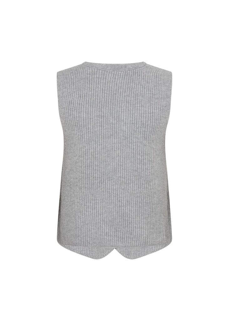 Ilia Waistcoat in Grey Melange Coat Soyaconcept 