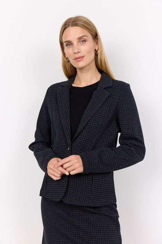 Isobel Blazer in Black Combi Blazer Soyaconcept 