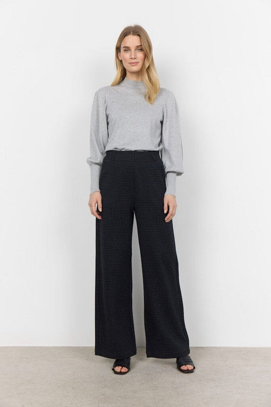 Isobel Pants in Black Combi Pants Soyaconcept 