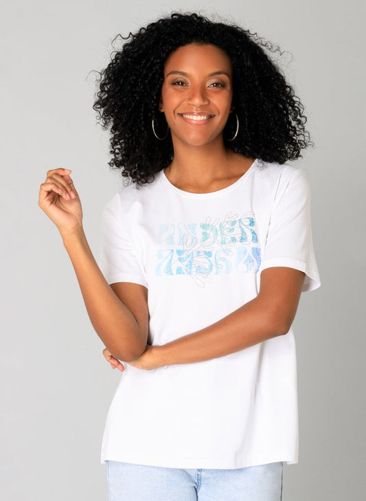 Ivamaria Essential Top in White Top Yest 