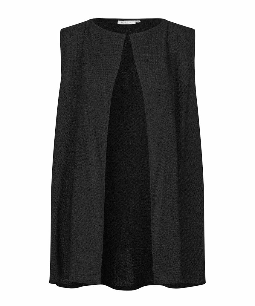 Jett Sleeveless Jacket in Black Jacket Masai 